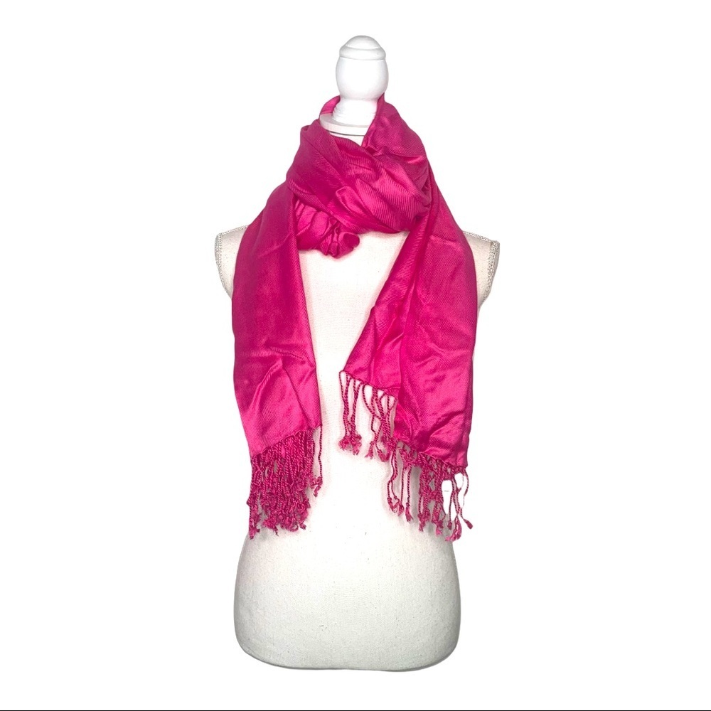APT 9 Pink Scarf/Wrap with Fringes